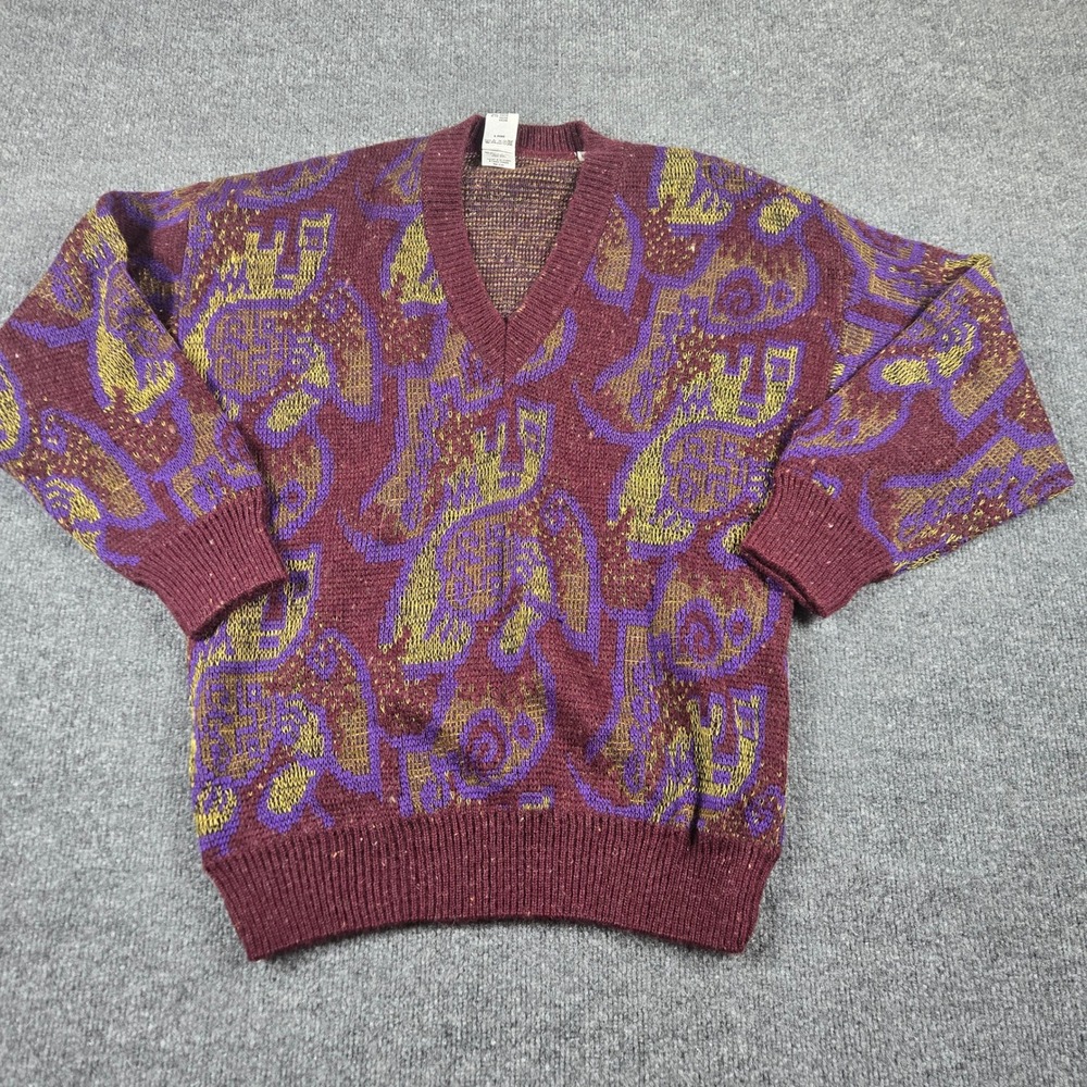 Unbranded Wool Cashmere Made in Italy Mens Medium  V neck Sweater M